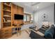 Home office with built-in shelving and window seat at 101 7Th S St, Bradenton Beach, FL 34217