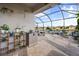 Plant shelf and storage in a covered patio at 1021 Fernleaf Run, Bradenton, FL 34212