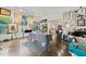 Well lit studio space with multiple work areas for artists at 1110 12Th W St, Bradenton, FL 34205