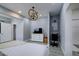 Guest bedroom with workspace and built-in shelves at 1213 5Th W St, Palmetto, FL 34221