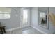 Bright entryway with wood-look floors and a full-length mirror at 1213 5Th W St, Palmetto, FL 34221