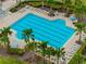 Resort-style pool with ample lounge chairs at 14350 Easy Goer St, Ruskin, FL 33573