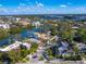 Aerial view of house and waterway at 1810 Lincoln Dr, Sarasota, FL 34236