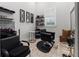 Stylish in-home salon with a styling chair, shampoo station, and ample storage at 22343 Panther Loop, Bradenton, FL 34202