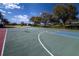 Outdoor basketball court with lines and hoop at 236 Golden Harbour Trl, Bradenton, FL 34212