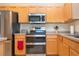 Modern kitchen featuring stainless steel appliances at 236 Golden Harbour Trl, Bradenton, FL 34212