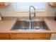 Modern double-basin kitchen sink with a pull-down faucet at 236 Golden Harbour Trl, Bradenton, FL 34212
