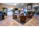 Lobby with comfortable seating and fireplace at 236 Golden Harbour Trl, Bradenton, FL 34212