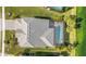 Property's top-down view highlighting the pool and layout at 3431 Chestertown Loop, Bradenton, FL 34211