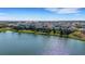 Aerial view of lakefront homes in a luxury community at 3431 Chestertown Loop, Bradenton, FL 34211