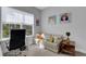 Home office with window seat and built-in shelving at 3431 Chestertown Loop, Bradenton, FL 34211