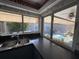 Kitchen with a view of the pool and patio at 3725 Glen Oaks Manor Dr, Sarasota, FL 34232