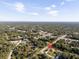 Wide aerial view showcasing the home's location within a residential neighborhood at 4050 Dragon Street St, North Port, FL 34288