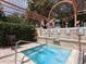 Relaxing spa with a pergola and lion-head accents at 4152 Central Sarasota Pkwy # 727, Sarasota, FL 34238