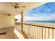 Balcony with ocean view and access to the building at 4401 Gulf Of Mexico Dr # 203, Longboat Key, FL 34228