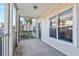 Private screened porch, perfect for relaxing and enjoying the outdoors at 4802 51St W St # 501, Bradenton, FL 34210