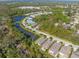 Aerial view of home in residential neighborhood at 5213 Asher Ct, Sarasota, FL 34232