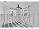 A bedroom under renovation, showing framing at 524 Palm Ave, Ellenton, FL 34222