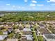 Aerial view of a house and neighborhood, showcasing the surrounding area and landscape at 7308 Tangle Bend Dr, Gibsonton, FL 33534