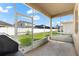 Spacious screened patio overlooking backyard at 7308 Tangle Bend Dr, Gibsonton, FL 33534