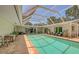 Relaxing screened pool and patio with plenty of seating at 7331 Westmoreland Dr, Sarasota, FL 34243