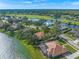 Expansive aerial view of a luxury home in a golf course community at 8790 Wild Dunes Dr, Sarasota, FL 34241