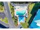Attractive community pool and spa with surrounding landscaping at 1125 Edgewater Cir # 13 Sec 1, Bradenton, FL 34209