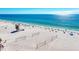 Aerial of beach with lifeguard and volleyball at 1125 Edgewater Cir # 13 Sec 1, Bradenton, FL 34209