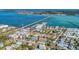 Aerial view of Anna Maria Island, showing bridge and marina at 1125 Edgewater Cir # 13 Sec 1, Bradenton, FL 34209