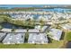 Aerial of waterfront condos and lagoon at 1125 Edgewater Cir # 13 Sec 1, Bradenton, FL 34209