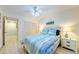 Guest bedroom with a queen bed and plenty of closet space at 1125 Edgewater Cir # 13 Sec 1, Bradenton, FL 34209