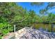 Private boat dock with access to the waterway at 1125 Edgewater Cir # 13 Sec 1, Bradenton, FL 34209