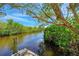 Scenic canal view from a private dock at 1125 Edgewater Cir # 13 Sec 1, Bradenton, FL 34209