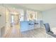Open concept kitchen with white cabinets and granite countertops at 1125 Edgewater Cir # 13 Sec 1, Bradenton, FL 34209
