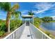 Charming gazebo with boardwalk access to the waterfront at 1125 Edgewater Cir # 13 Sec 1, Bradenton, FL 34209