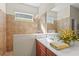 Bathroom with a shower and single vanity at 11422 Griffith Park Ter, Bradenton, FL 34211