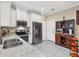 Modern kitchen with stainless steel appliances and white cabinets at 204 Crew Ct, Sarasota, FL 34243