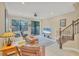Spacious living room with hardwood floors and a view of the backyard at 204 Crew Ct, Sarasota, FL 34243