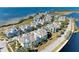 Aerial view of waterfront homes and community at 311 Compass Point Dr # 201, Bradenton, FL 34209