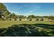 Golf carts parked on a lush green golf course at 3416 W Chelmsford Ct # 2, Sarasota, FL 34235