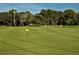 Putting green with flags ready for a game at 3416 W Chelmsford Ct # 2, Sarasota, FL 34235