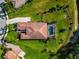 House with pool and large backyard, seen from above at 348 165Th Ne Ct, Bradenton, FL 34212