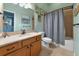 Clean bathroom with shower/tub combo and vanity at 348 165Th Ne Ct, Bradenton, FL 34212