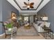 Cozy living room featuring a neutral color palette and fireplace at 348 165Th Ne Ct, Bradenton, FL 34212