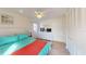 Guest bedroom with queen bed and built-in closet at 3522 Silver Pine Ct # 90, Sarasota, FL 34231