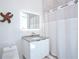 Clean bathroom with a modern vanity and shower at 3939 Higel Ave, Sarasota, FL 34242