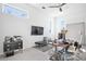 Bright home office with built-in desk and plenty of light at 3939 Higel Ave, Sarasota, FL 34242
