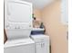 Stackable washer and dryer in a dedicated laundry room at 4110 Ironwood Cir # 301, Bradenton, FL 34209