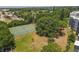 An aerial view of a tennis court at 4110 Ironwood Cir # 301, Bradenton, FL 34209