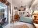 Bedroom with king bed and access to the pool at 4472 Via Del Villetti Dr, Venice, FL 34293